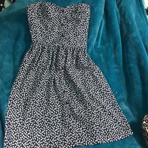 Gap flowered strapless sundress